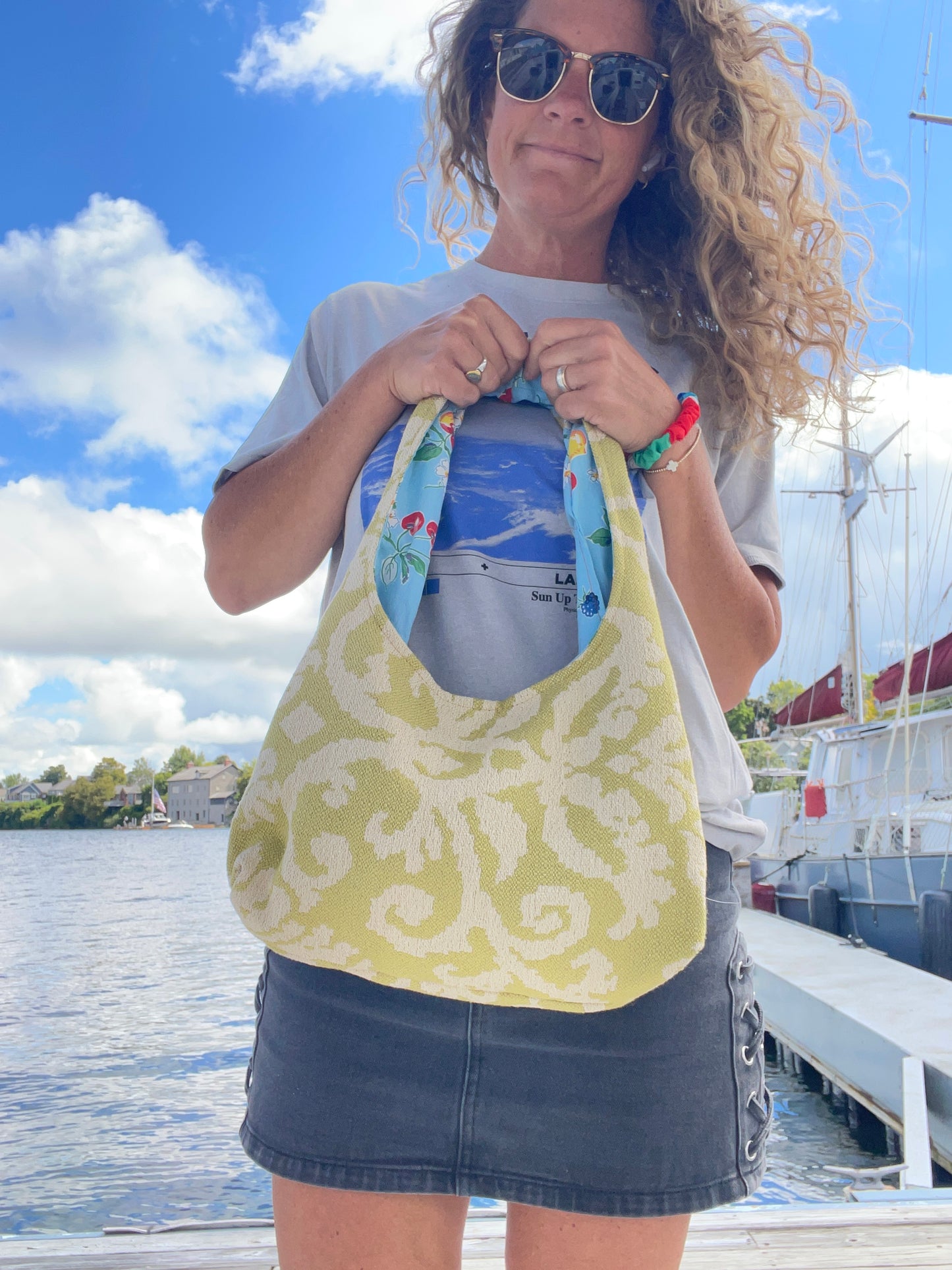 Upholstery Shoulder Bag