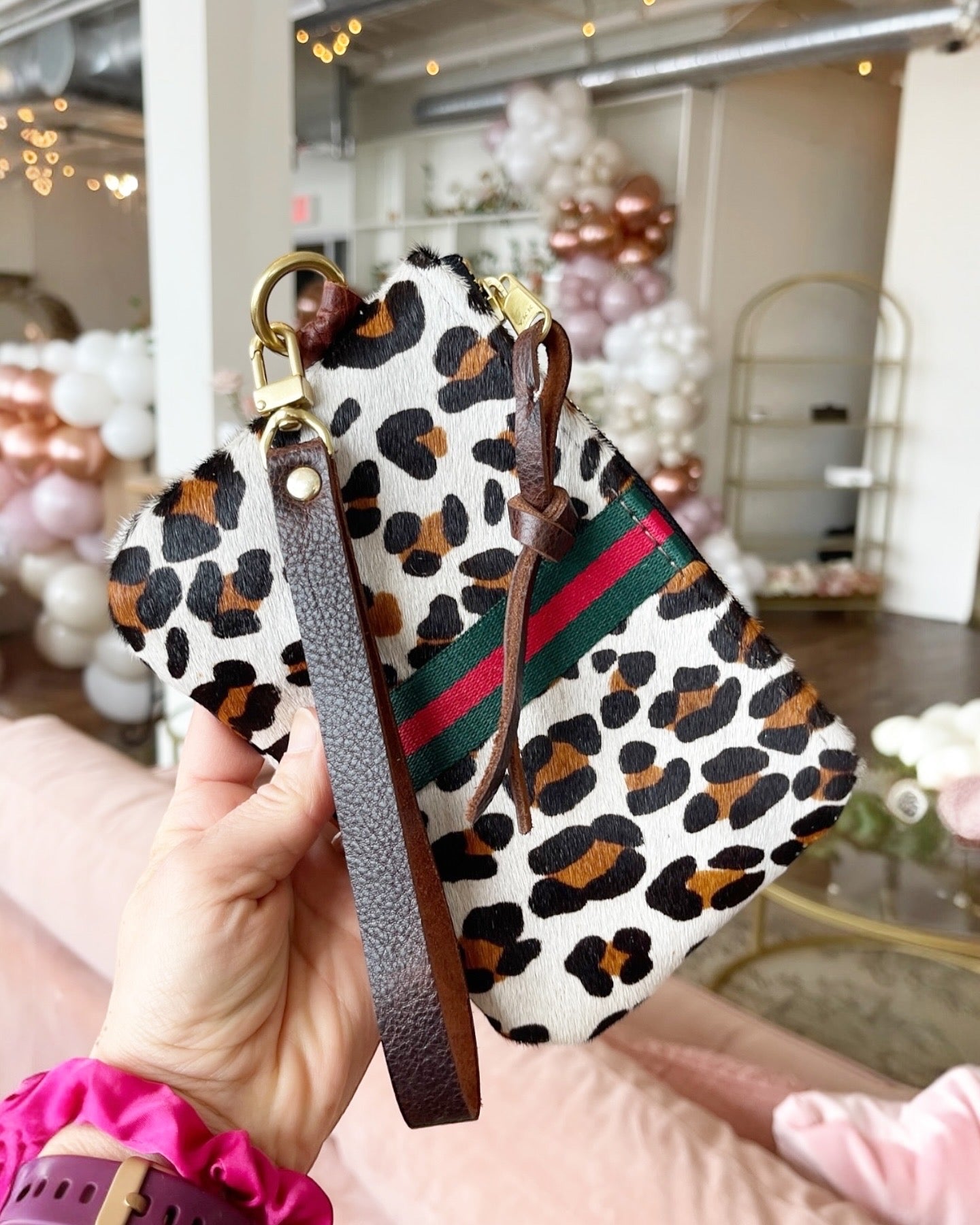 Spotted Cheetah Wristlet