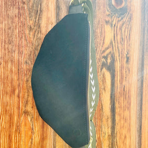 simple black suede sling
