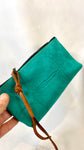 Turquoise Leather Pouch
