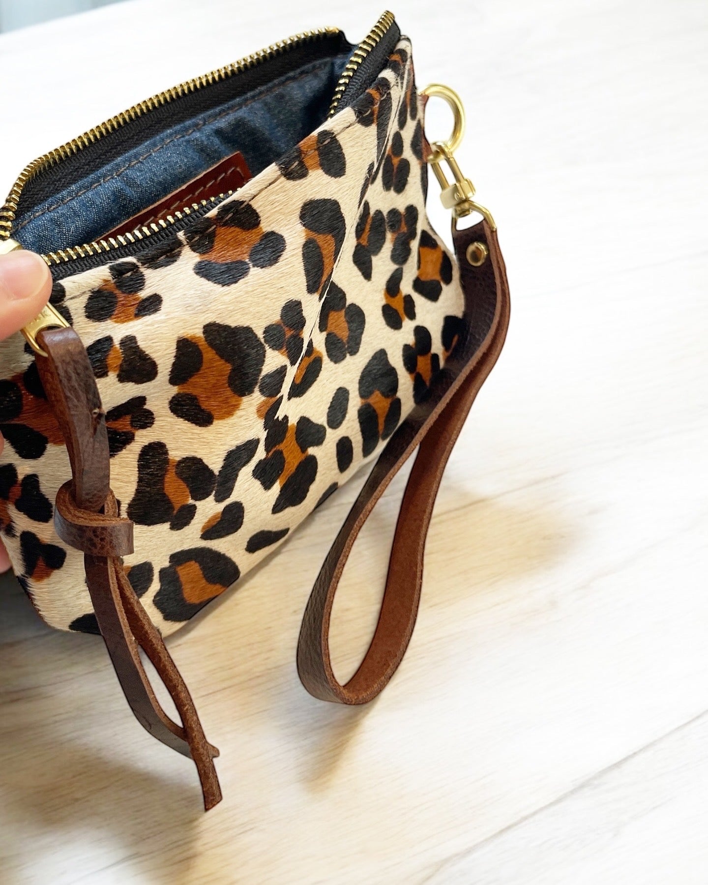 Spotted Cheetah Wristlet