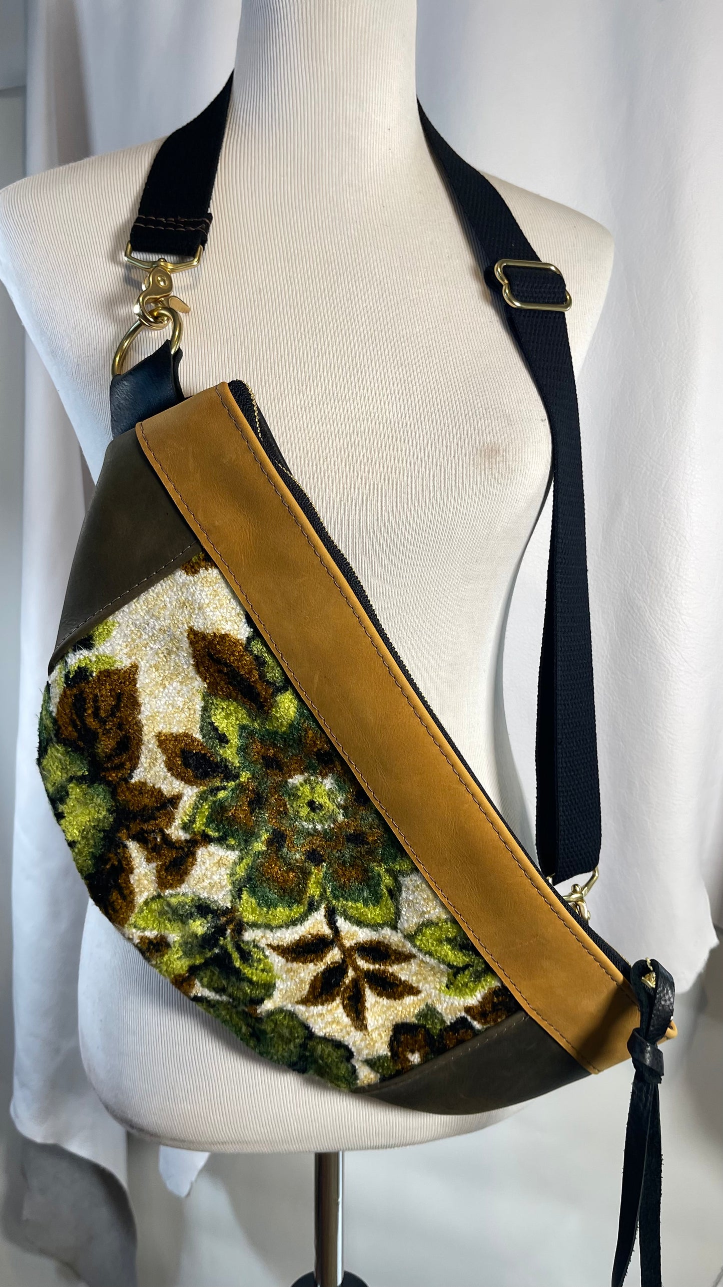 Large Upcycled Sling Bag