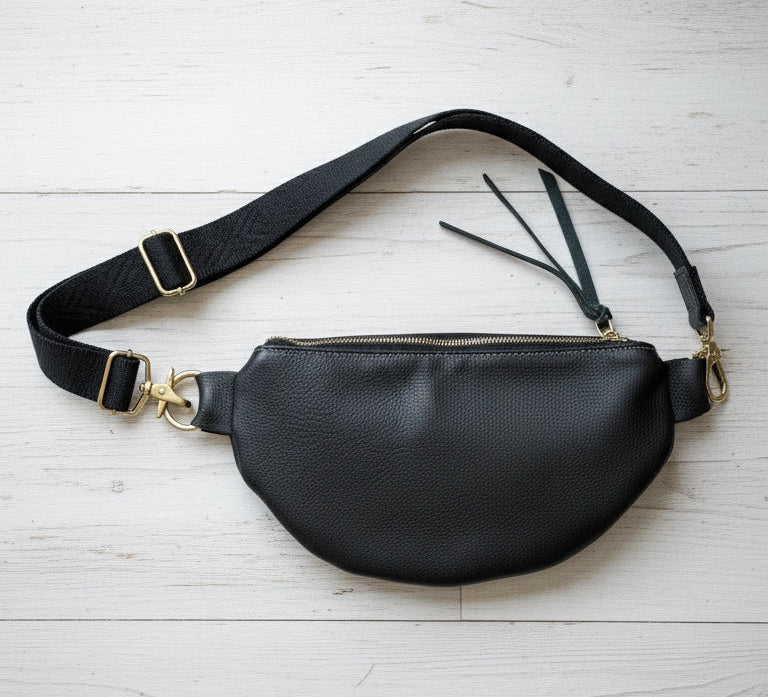 Brown/Green Leather Sling