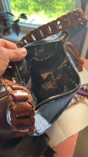 Denim Bucket Shoulder Bag