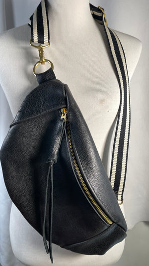 Black/Ivory Bag Strap