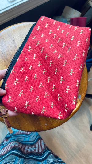 Quilted Dragonfly Pouch