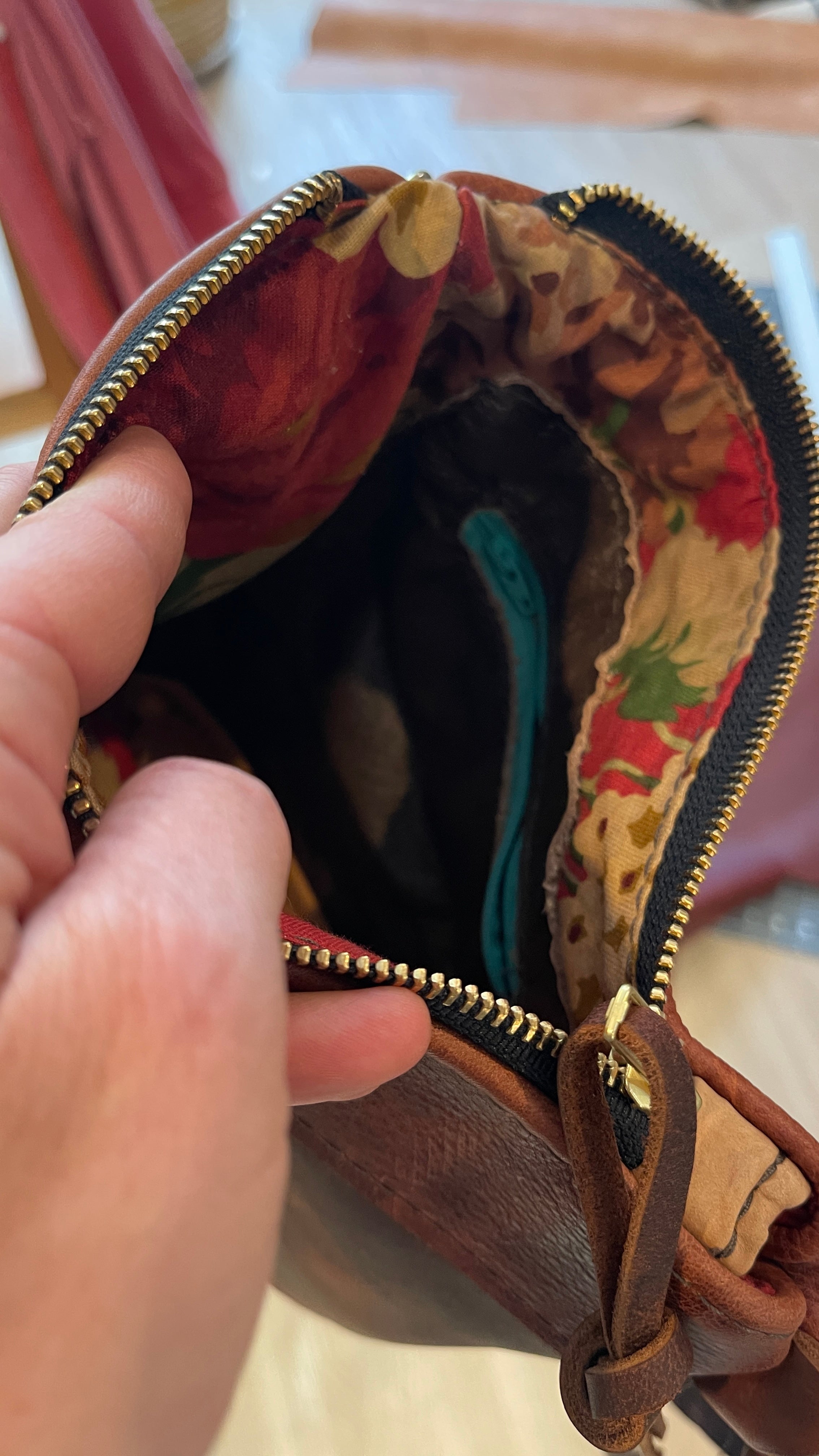 Brown Leather Crossbody