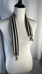 Black/Ivory Bag Strap