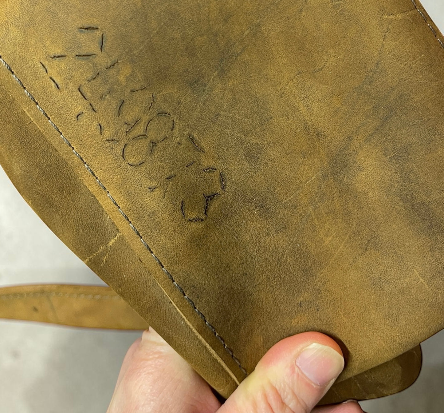 Distressed Suede Mini Tote