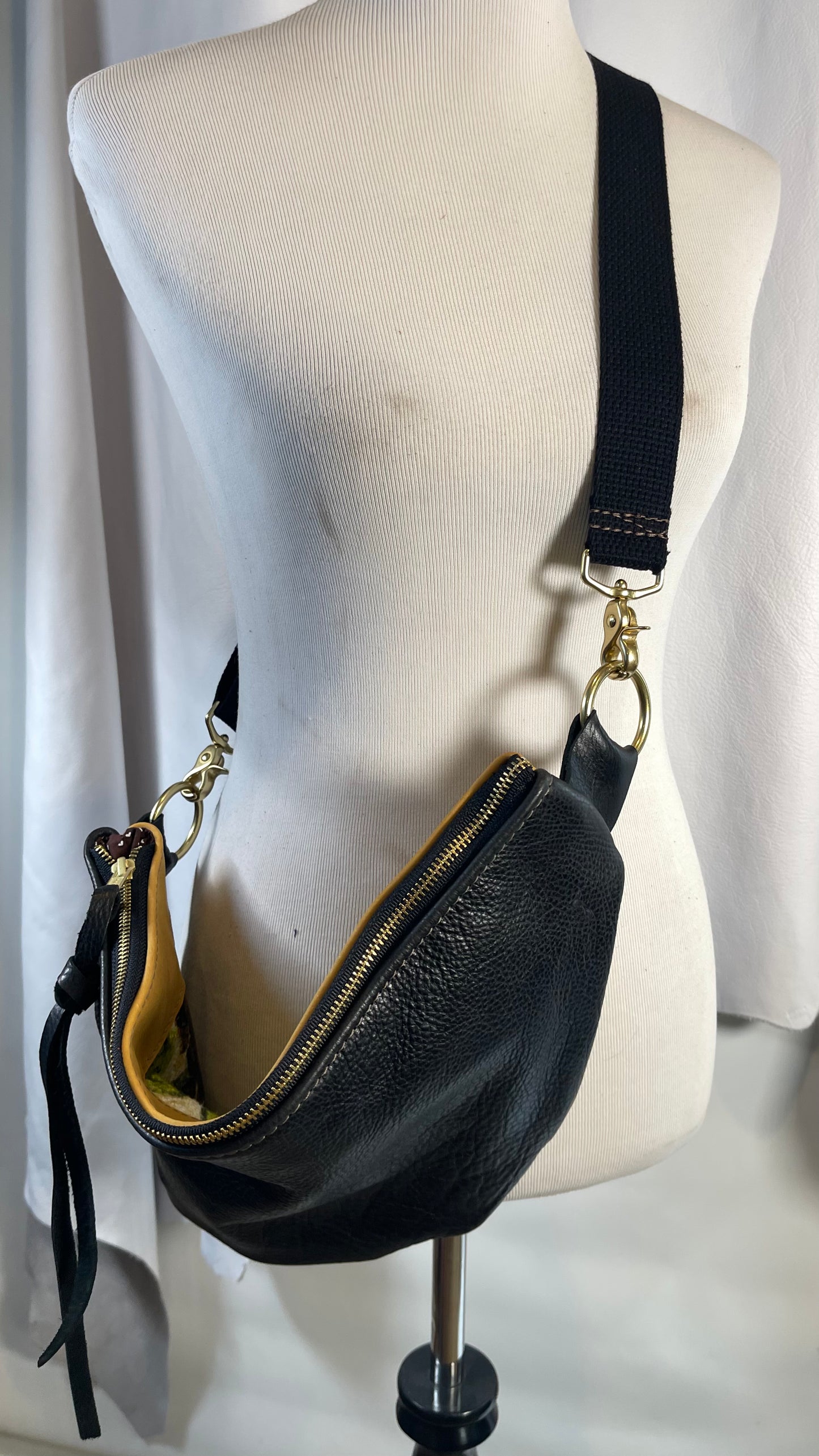 Large Upcycled Sling Bag