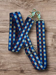 Blue Checkered Bag Strap