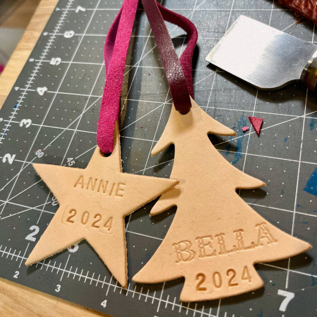 Leather Christmas Ornament