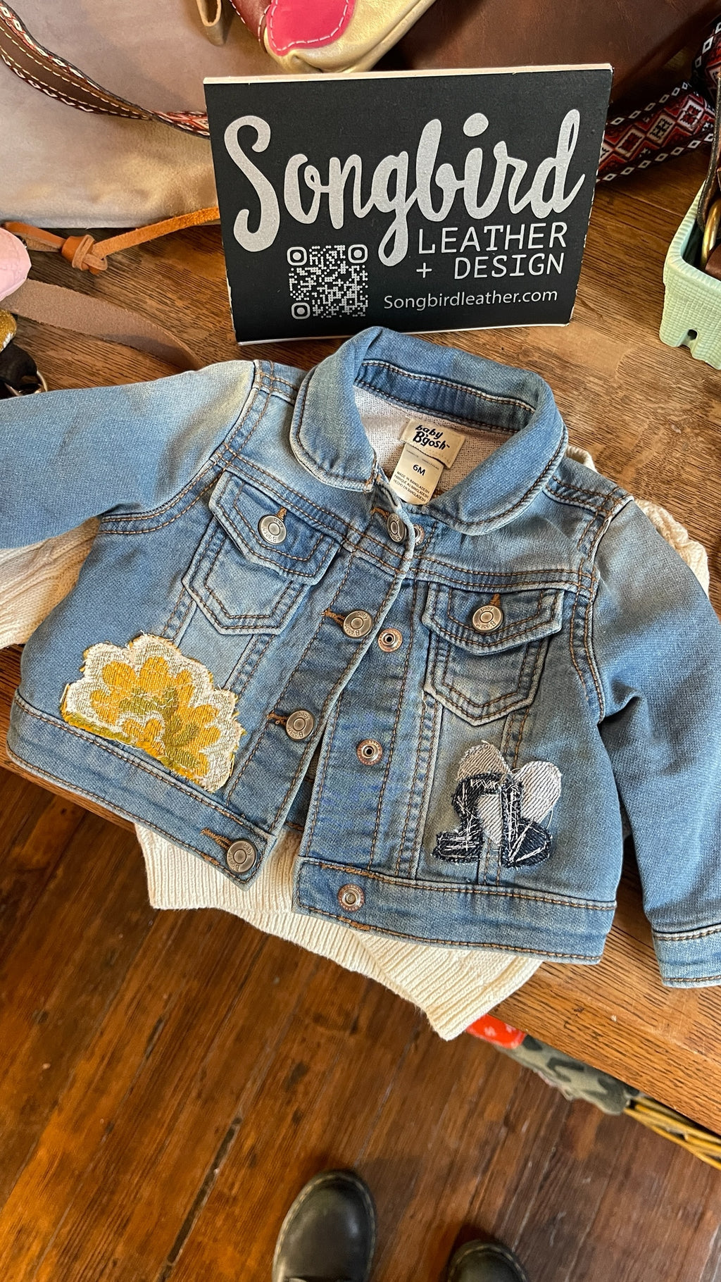 Baby Jean Jacket Vintage Green