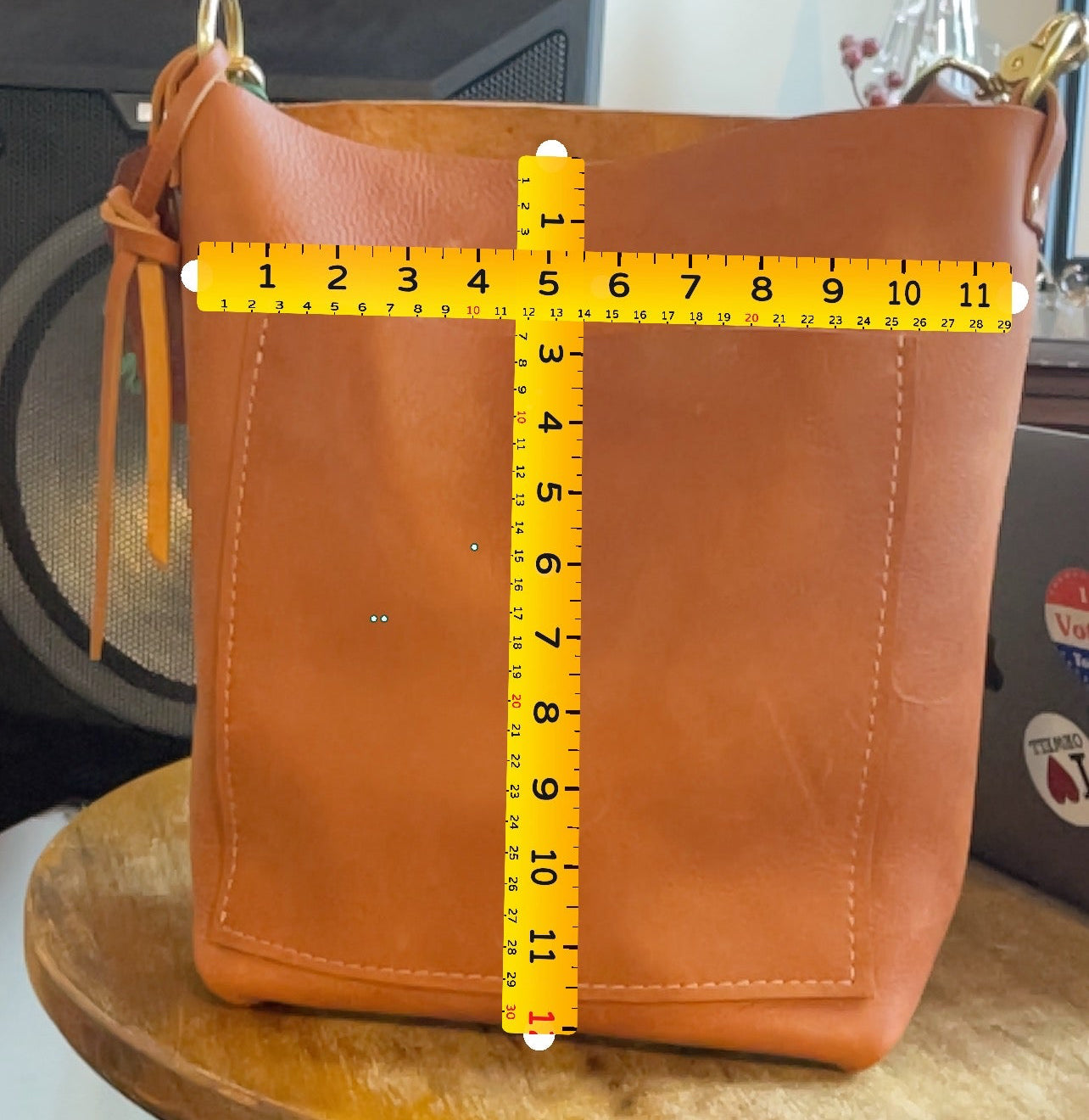 Camel Leather Bucket