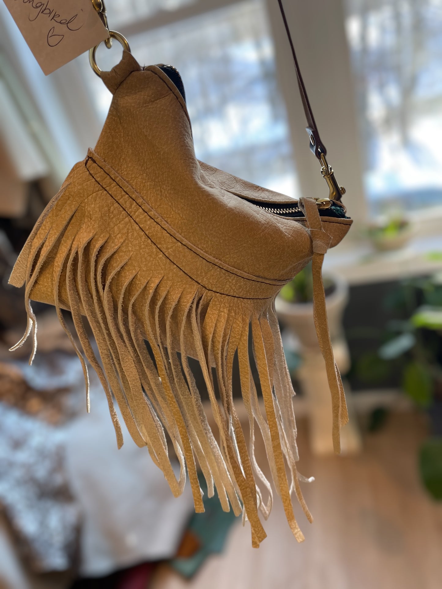 Suede Fringe Small