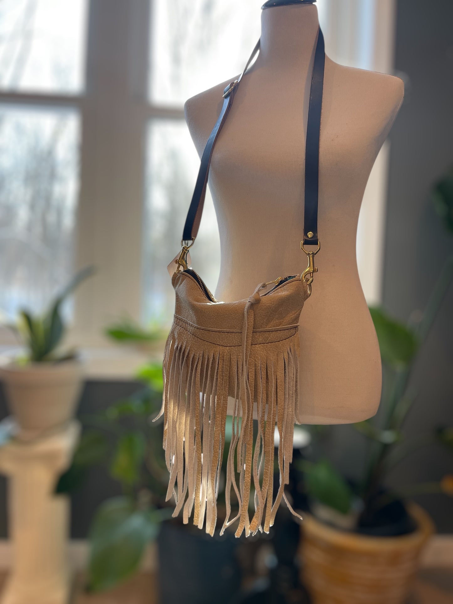 Suede Fringe Small
