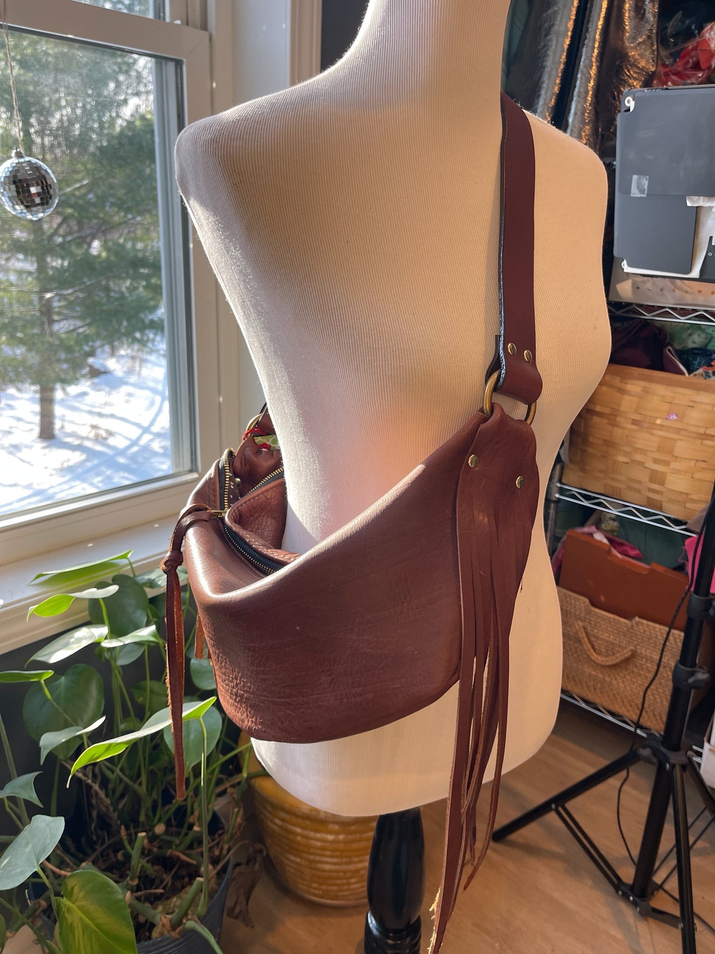 Slouchy Fringe Sling