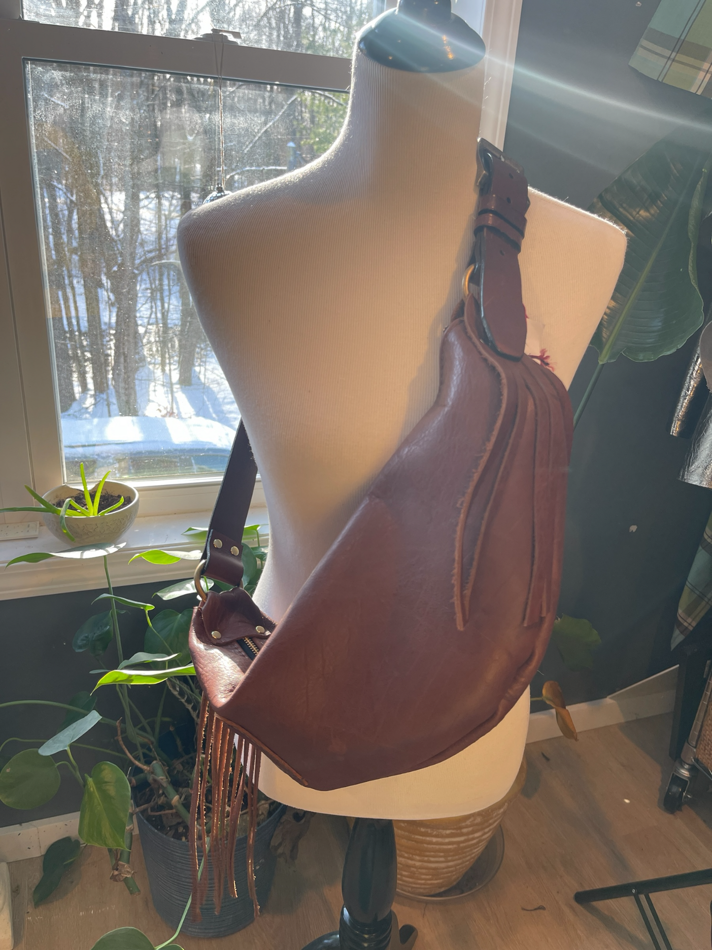 Slouchy Fringe Sling