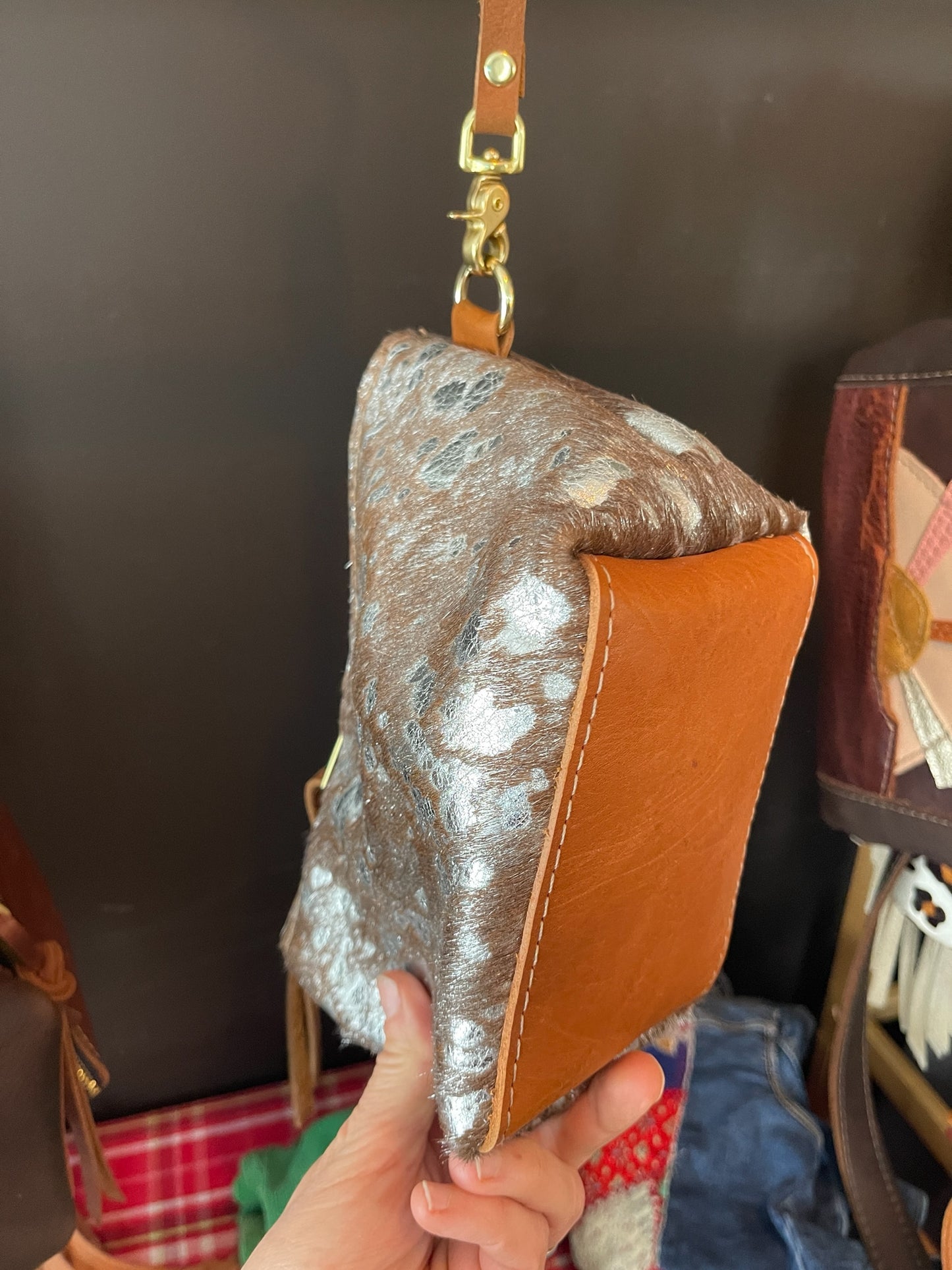 Speckled Cowhide Pouch No.1