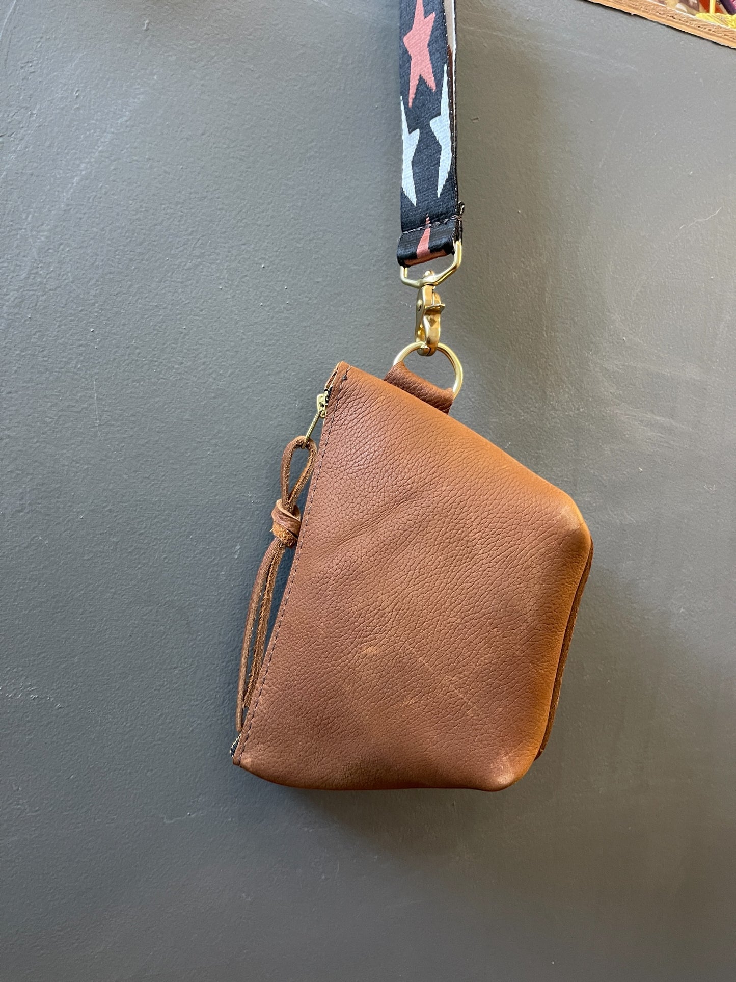 Camel Boxy Wrist Pouch