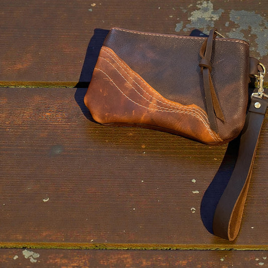 Mixed Brown Wristlet