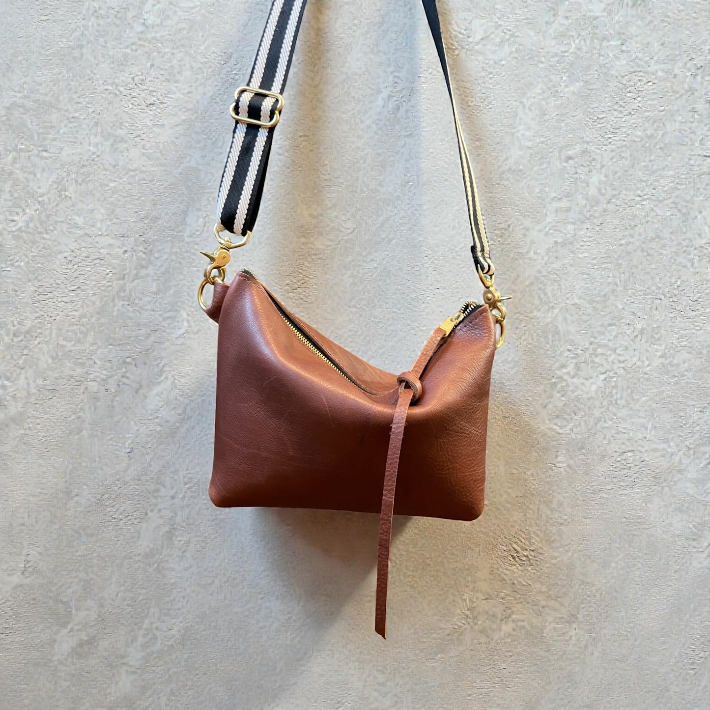 Brown Leather Crossbody