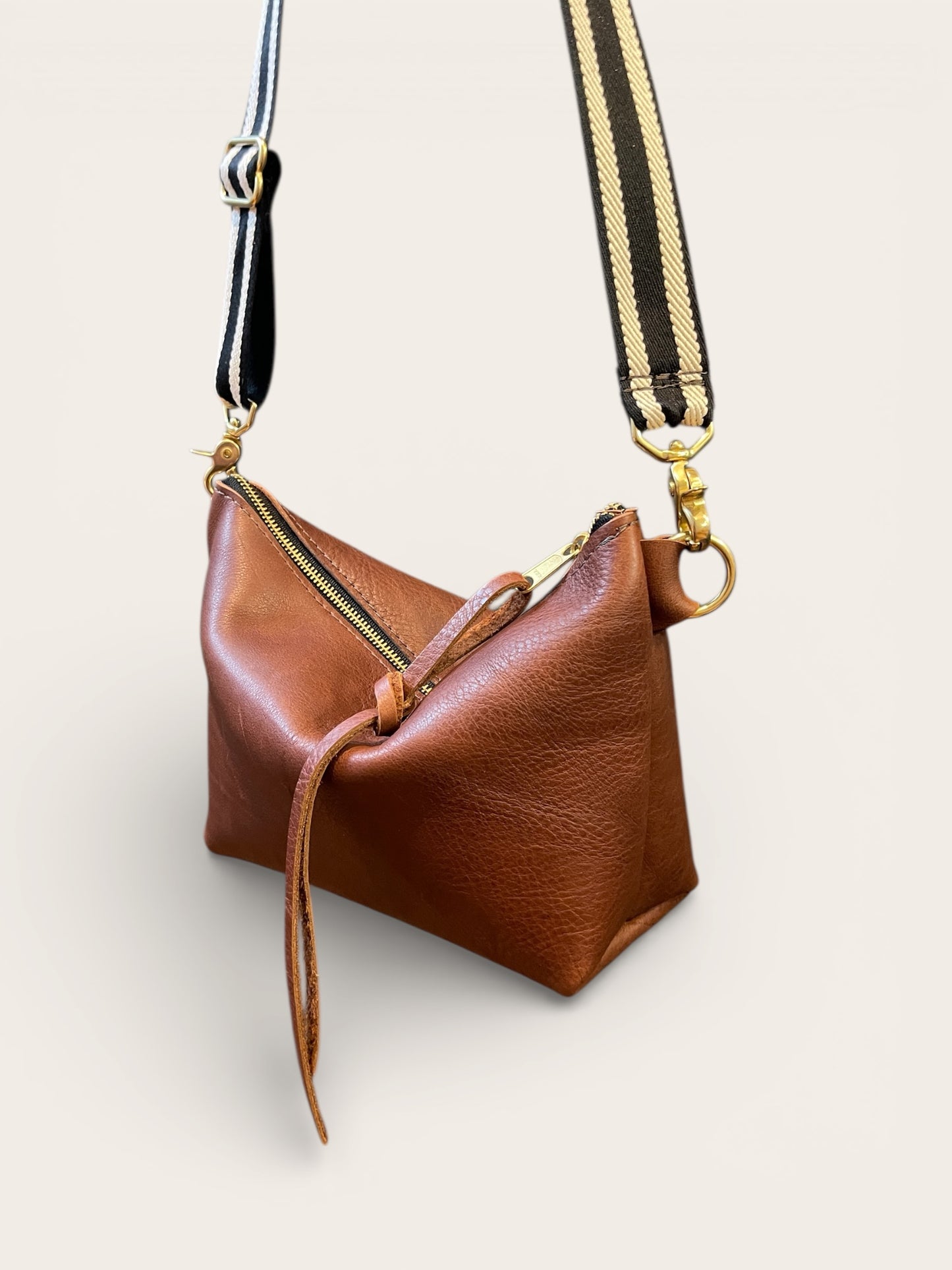 Brown Leather Crossbody