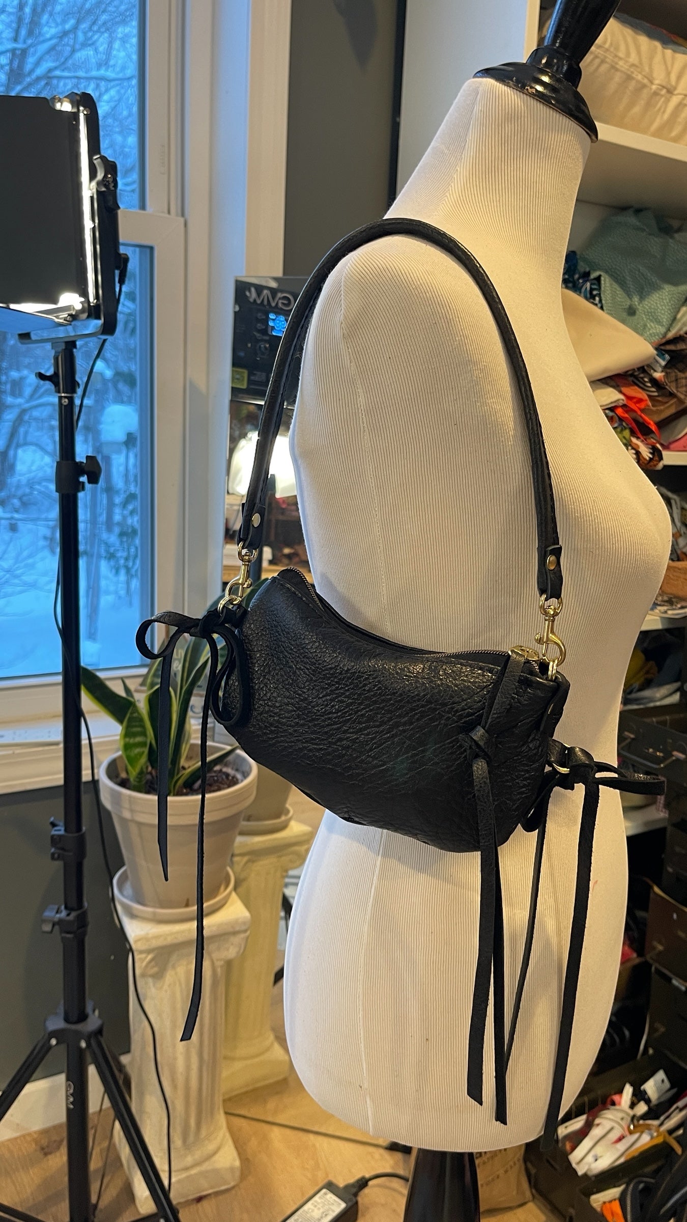 Little Black Bow Bag