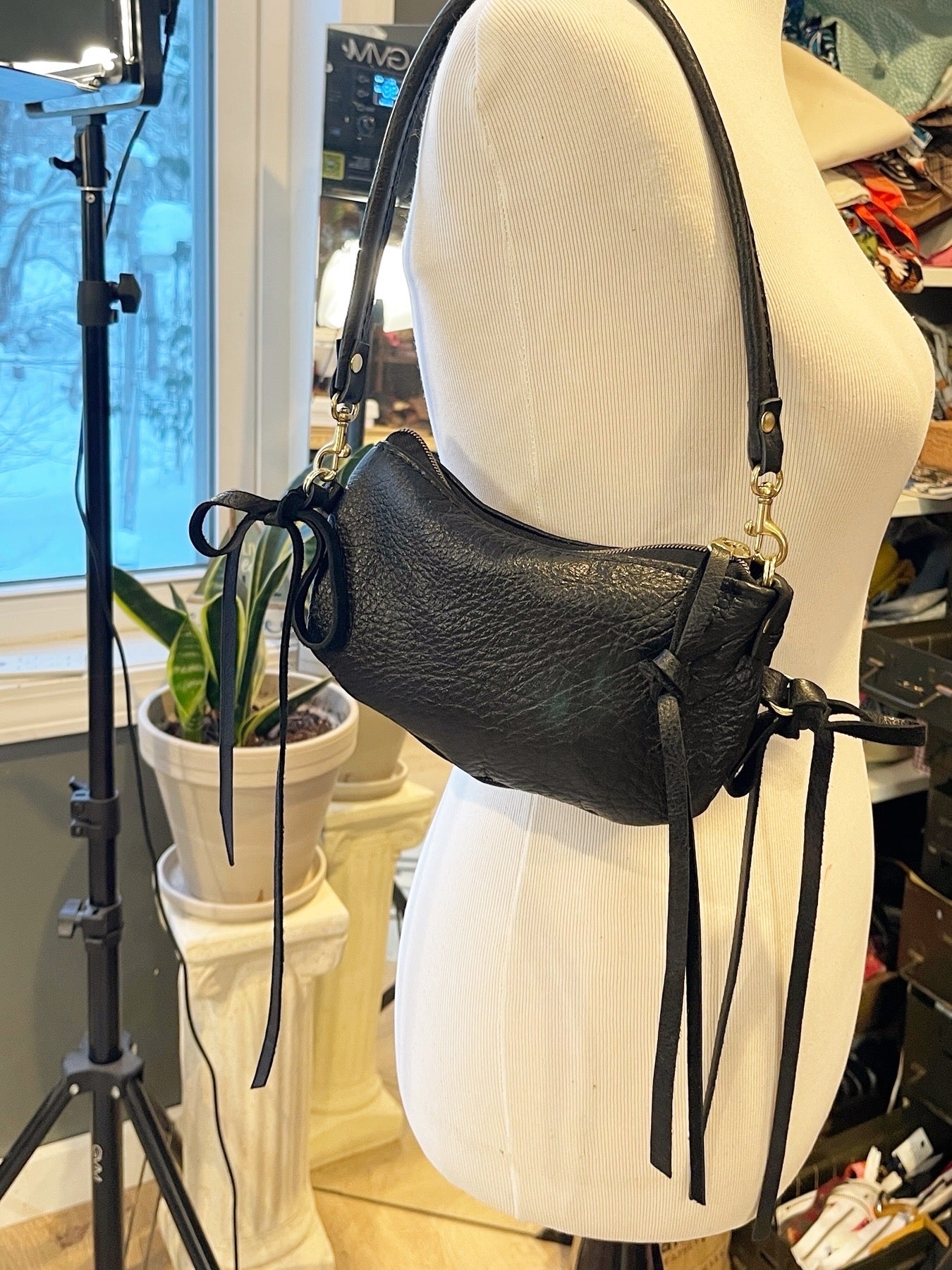 Little Black Bow Bag