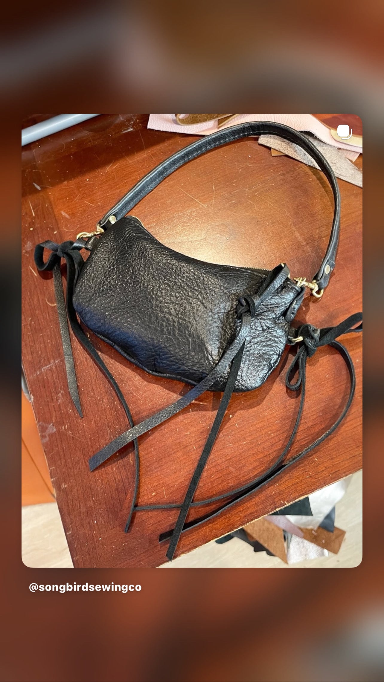 Little Black Bow Bag