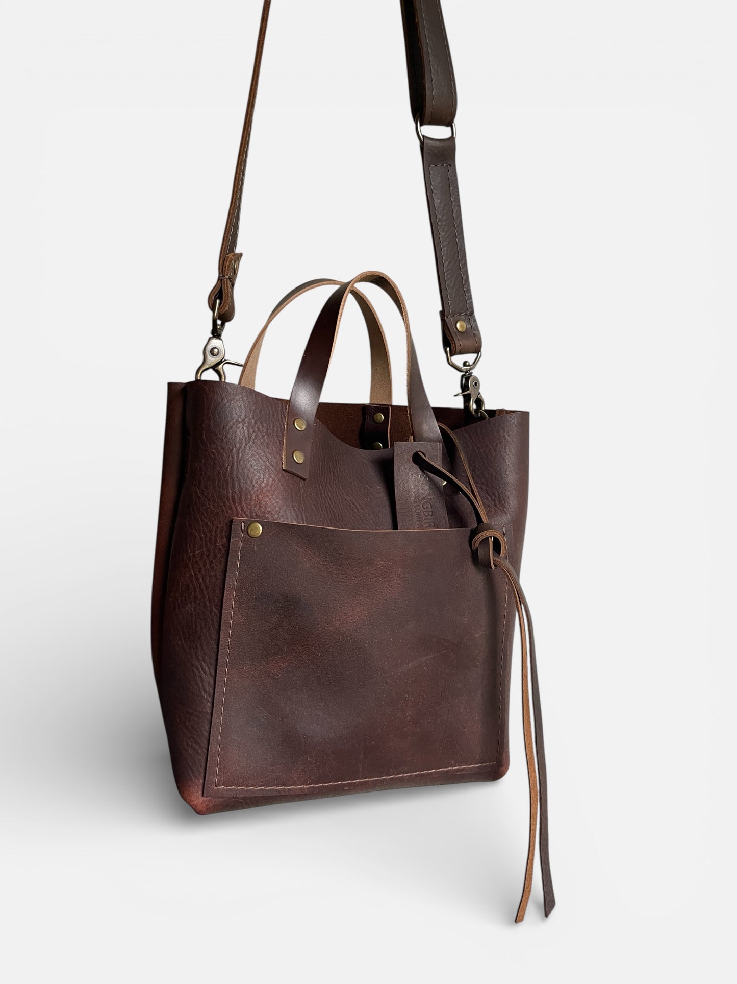 Rich Brown Mini Tote