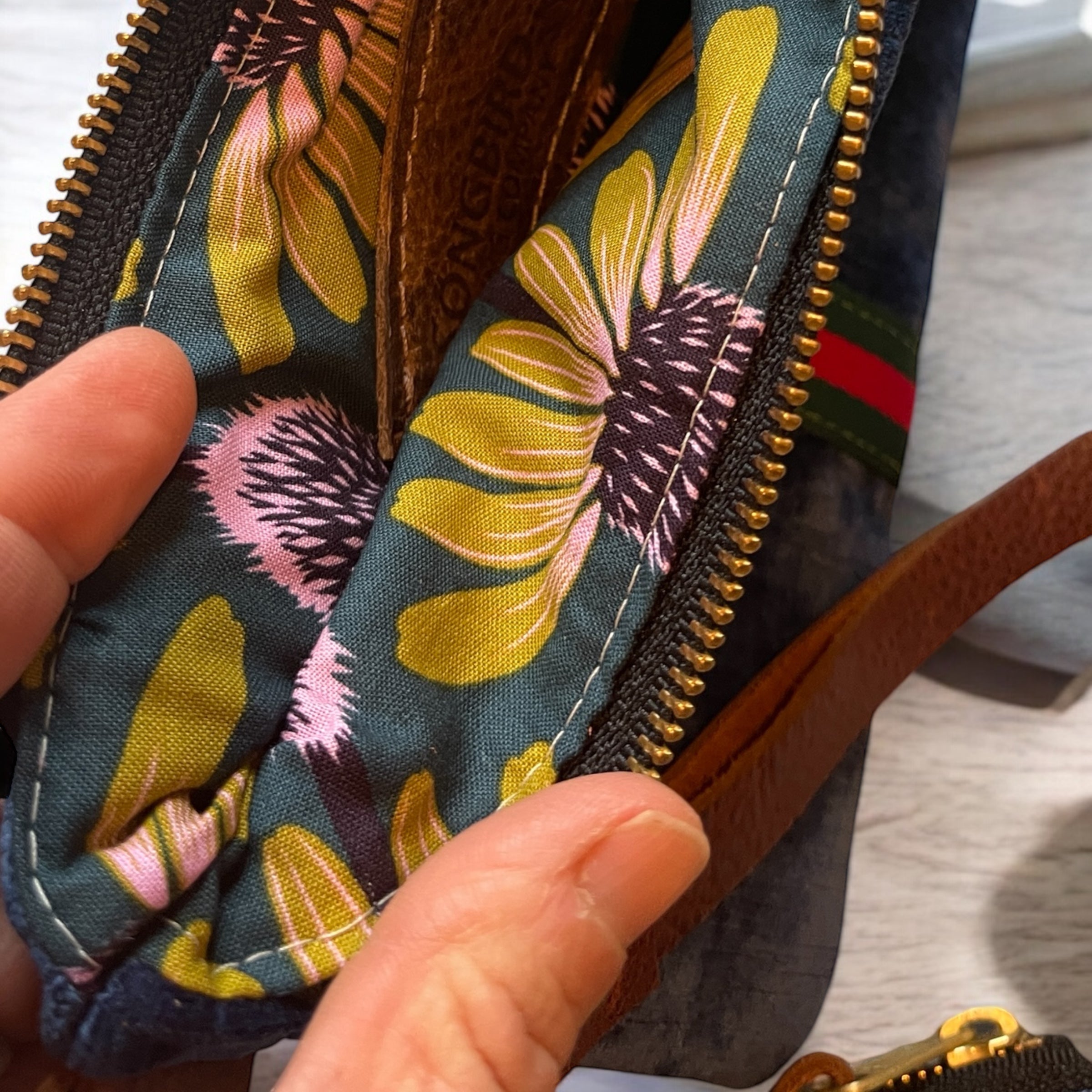 Blue Velvet Wristlet and Change Purse