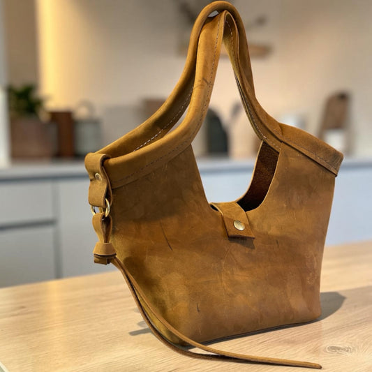 Distressed Suede Mini Tote