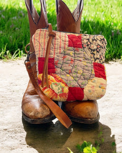 Vintage Quilt Wristlet