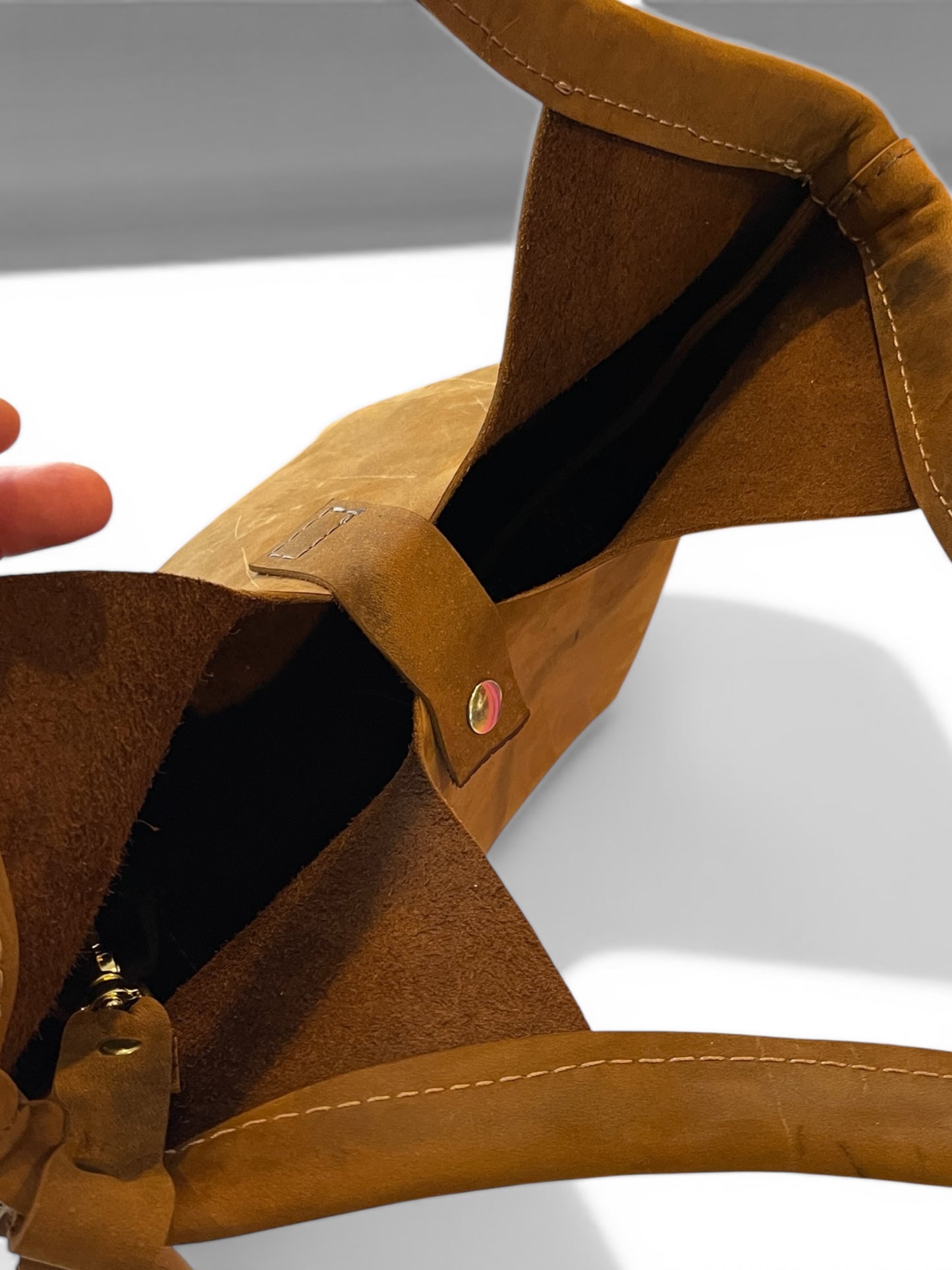 Distressed Suede Mini Tote