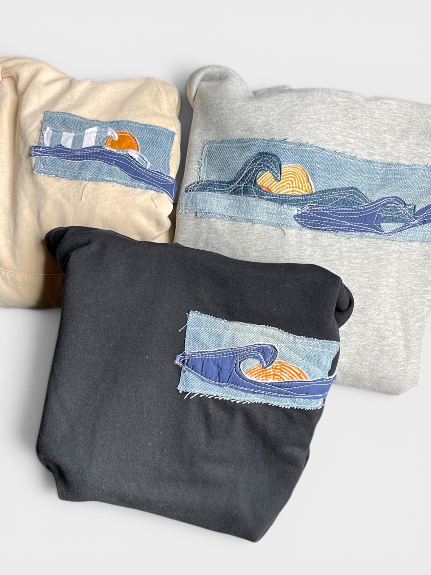 Wave Series Upcycled Hoodies