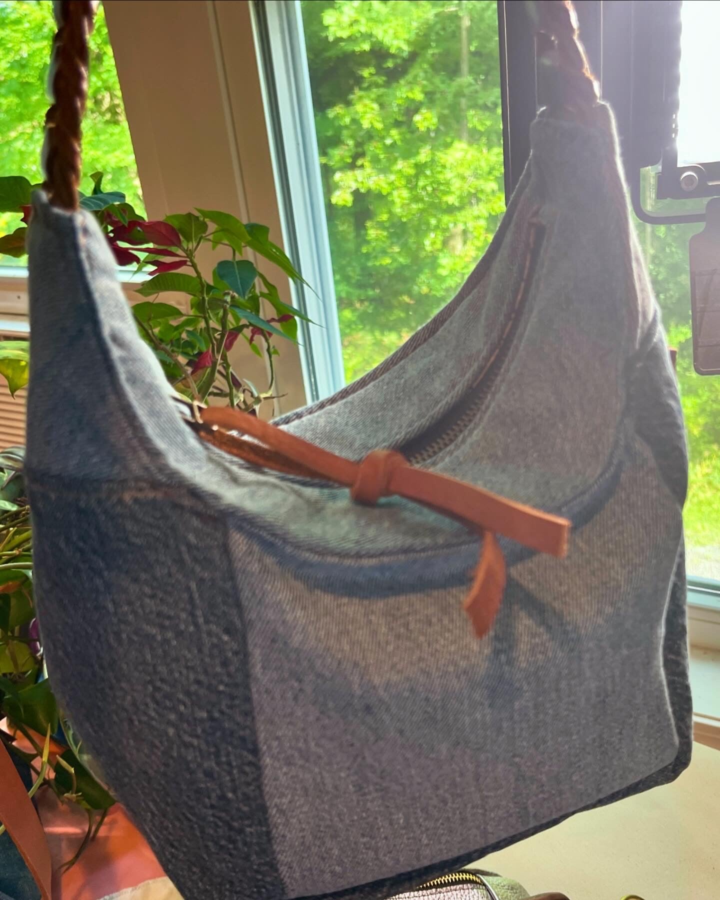 Denim Bucket Shoulder Bag