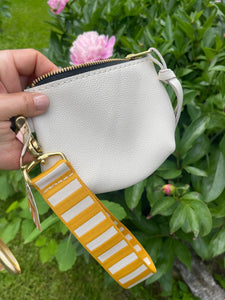 White Leather Coin Purse