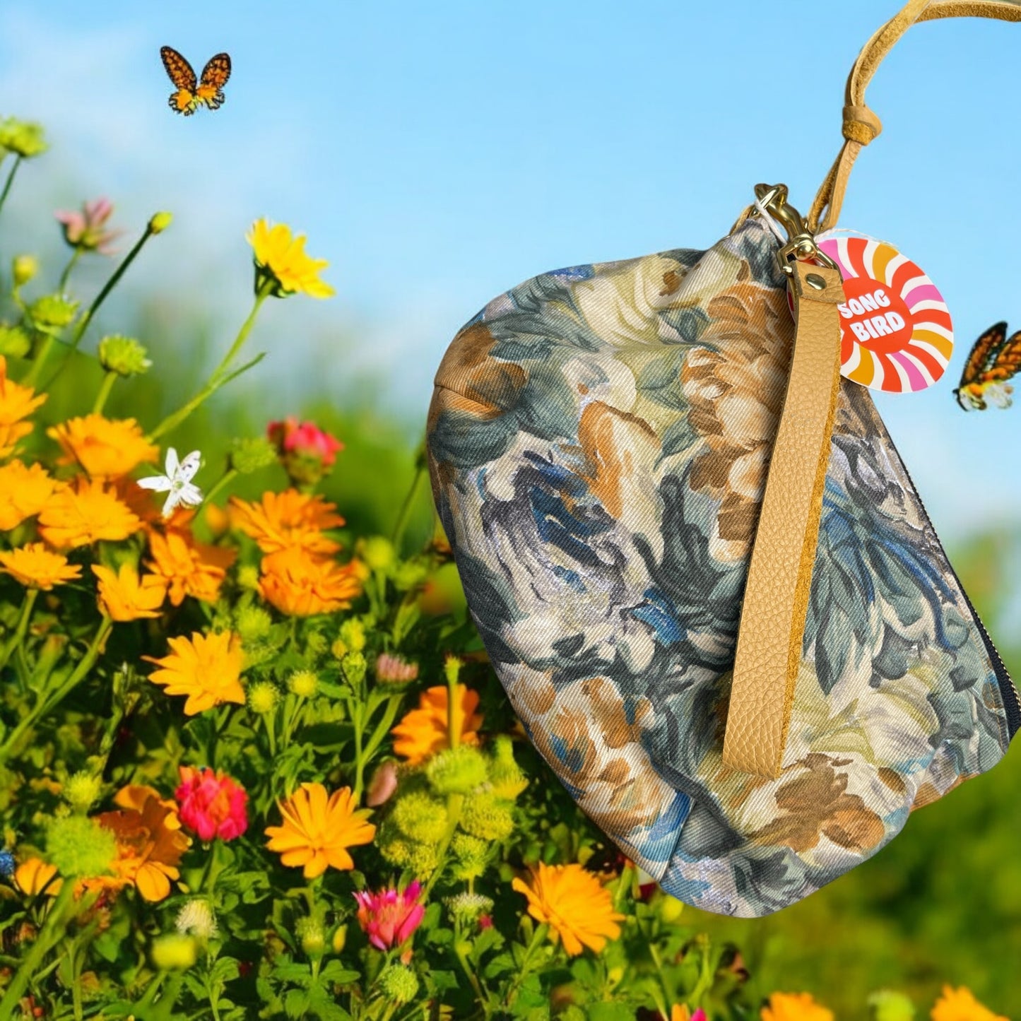Vintage Wristlet Pouch