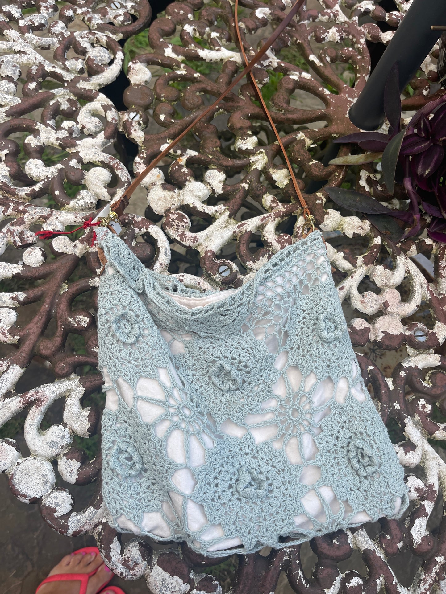 Vintage Doily Crossbody