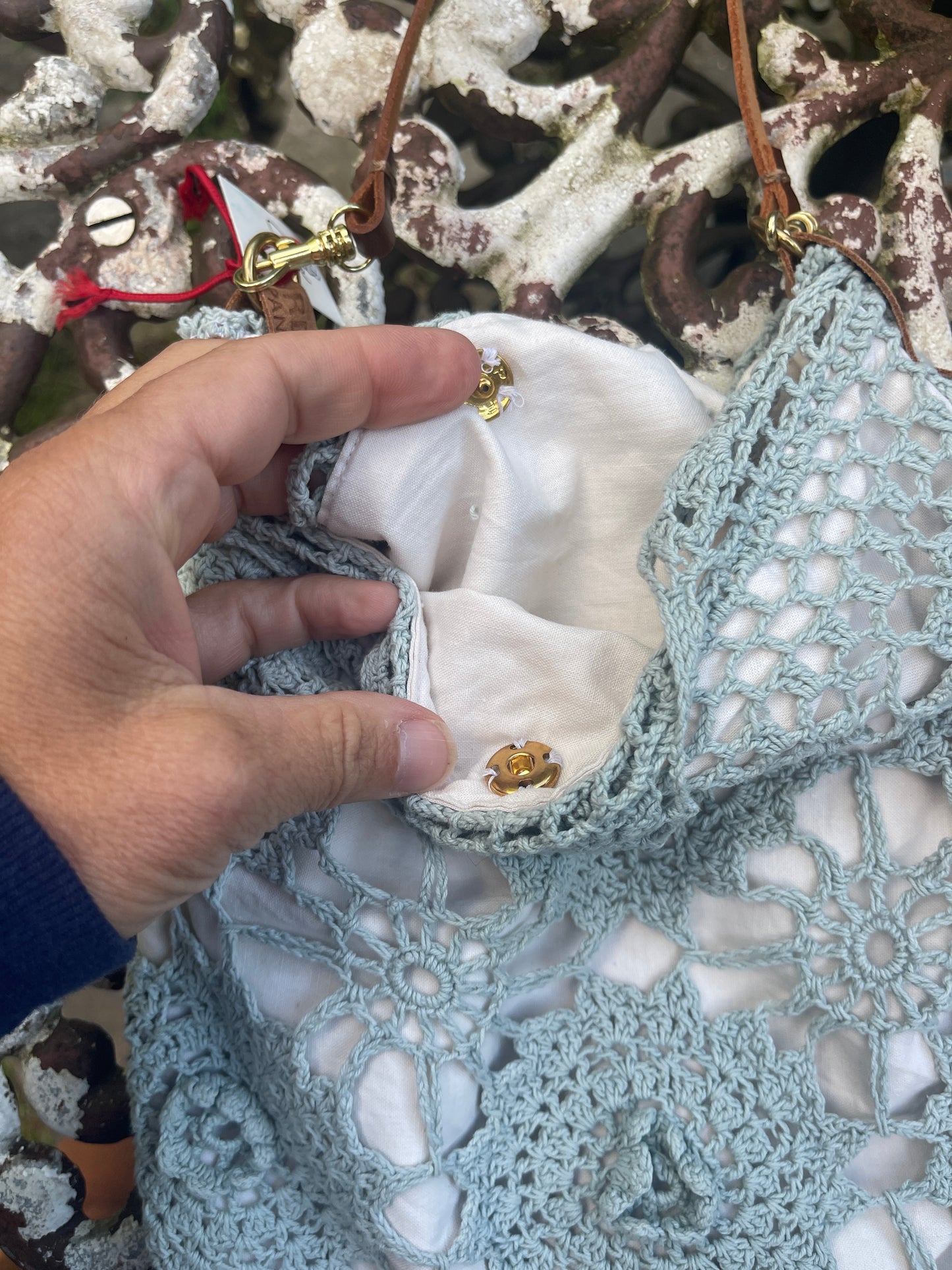 Vintage Doily Crossbody