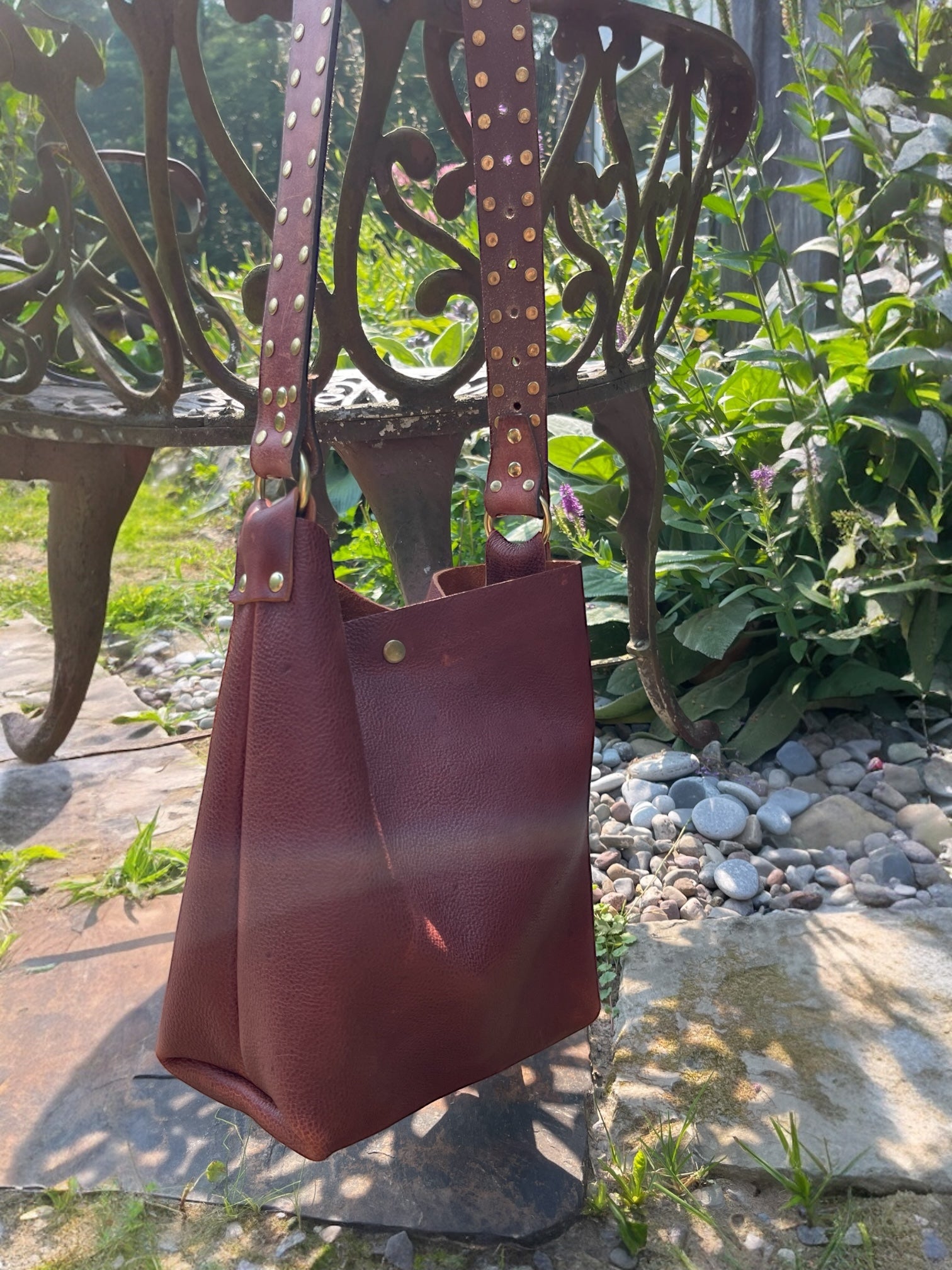 Brown Leather Bucket