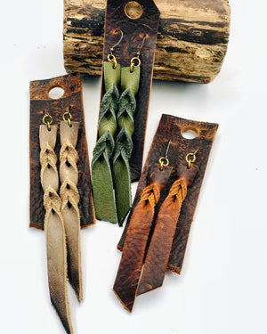 Handmade Leather Earrings