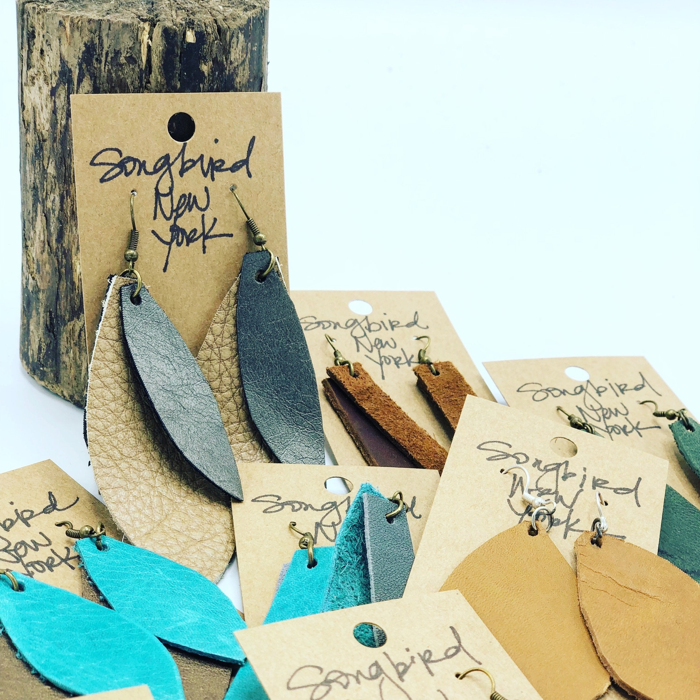 Handmade Leather Earrings