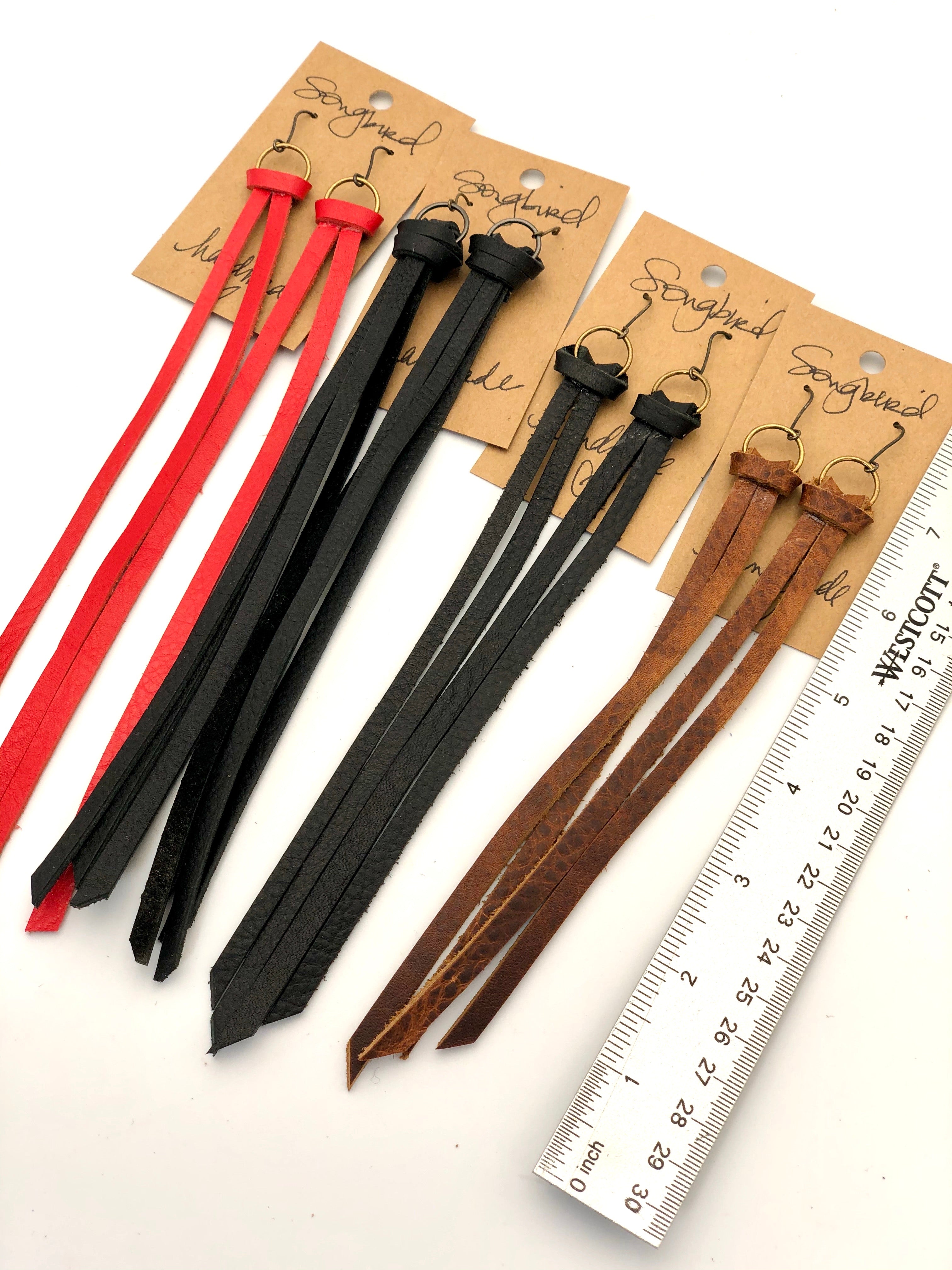 Handmade Leather Earrings