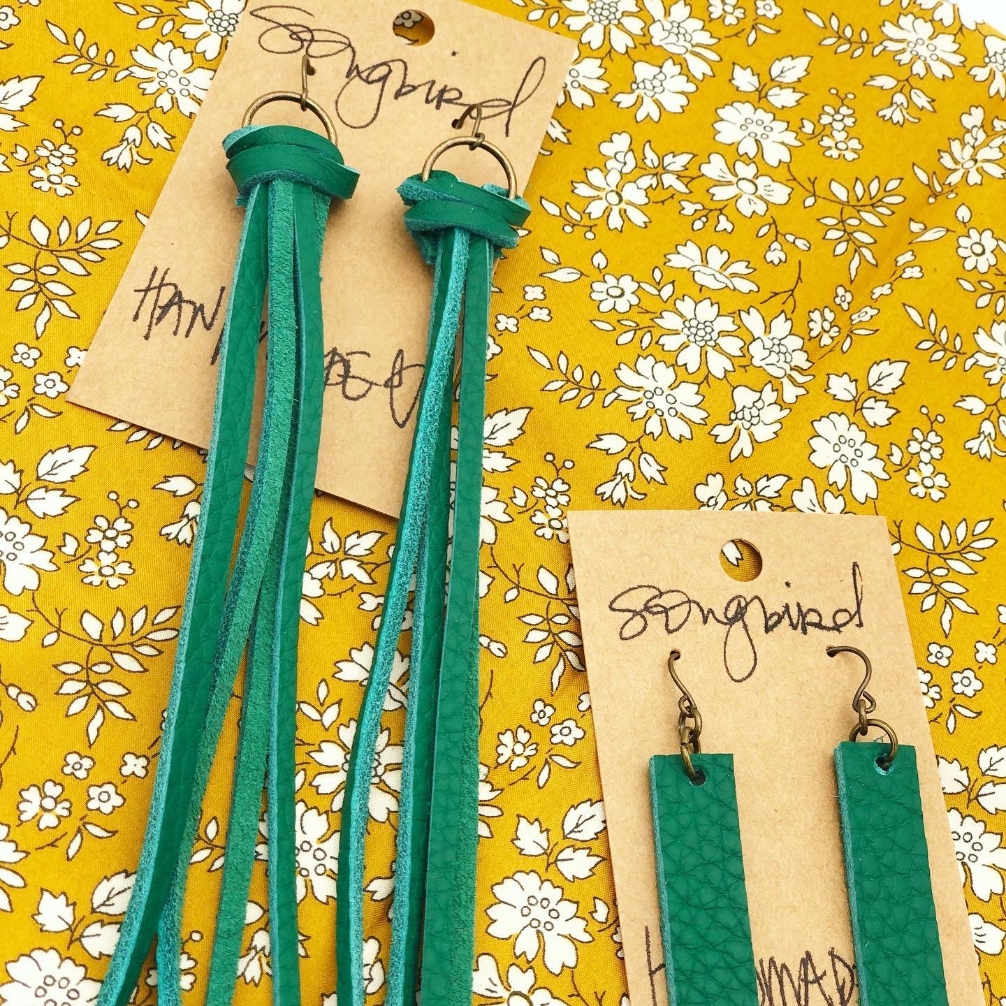 Handmade Leather Earrings