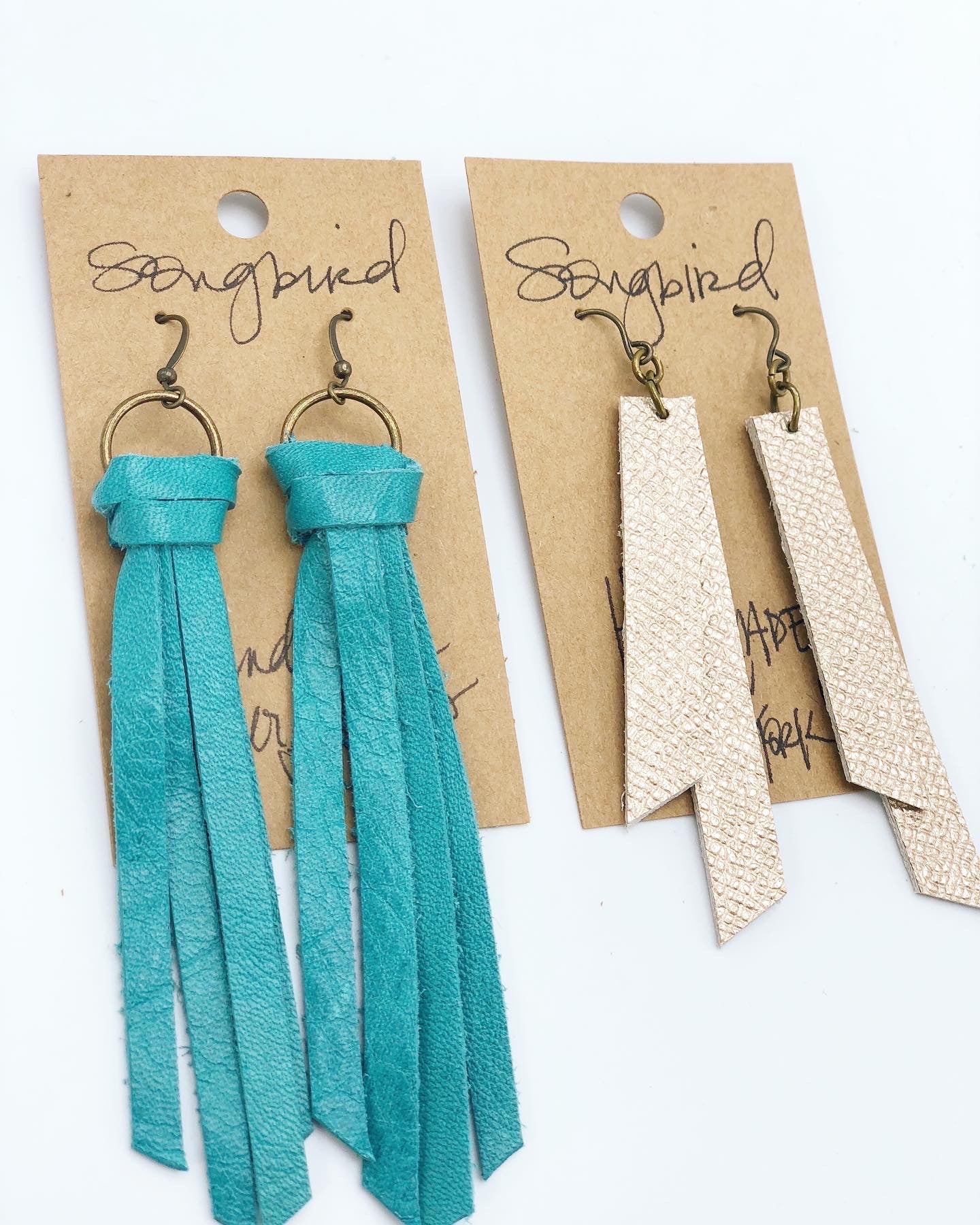 Handmade Leather Earrings