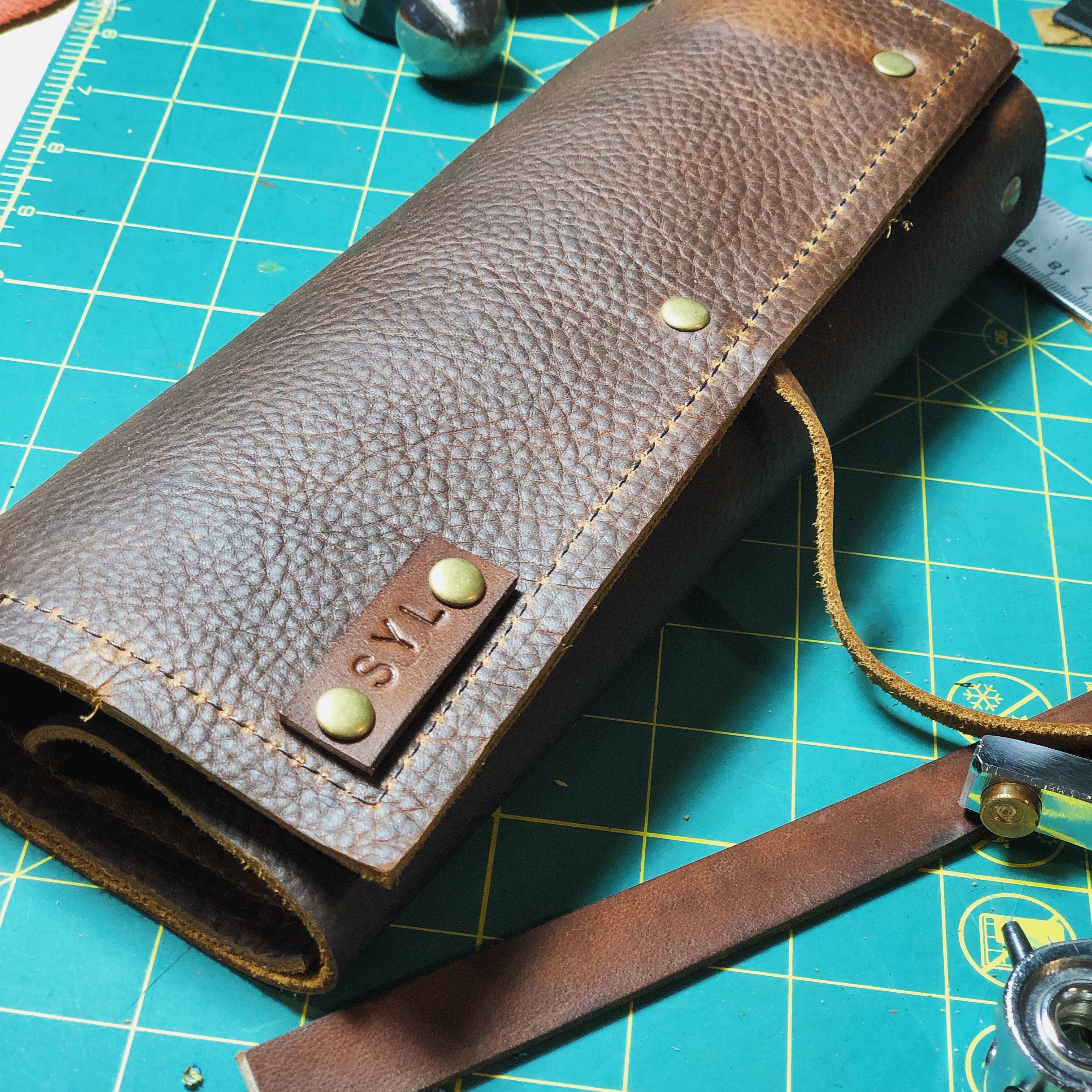 Leather Jewelry Roll