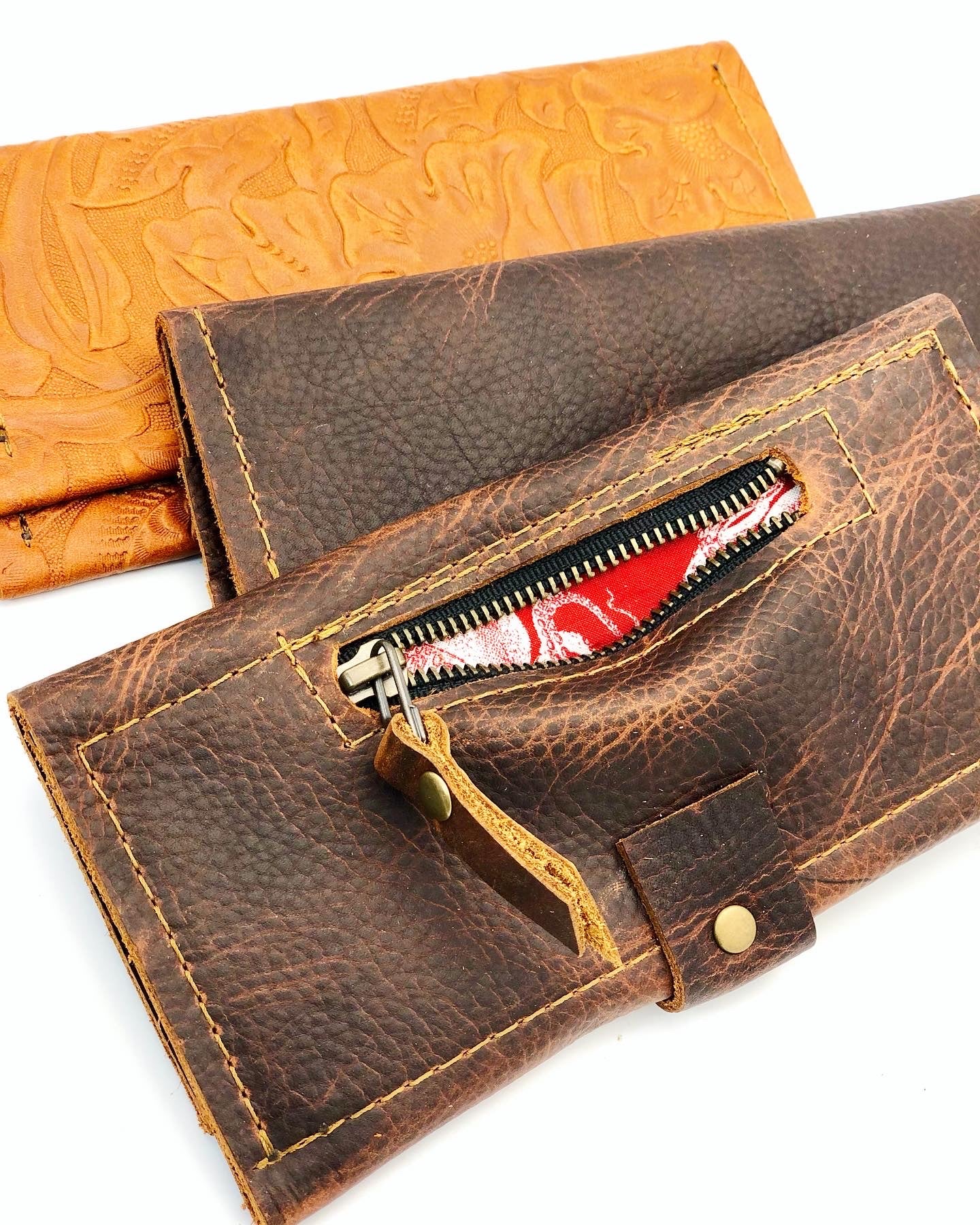 Leather Snap Wallet