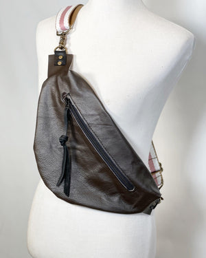 Upcycled Leather Sling Bag